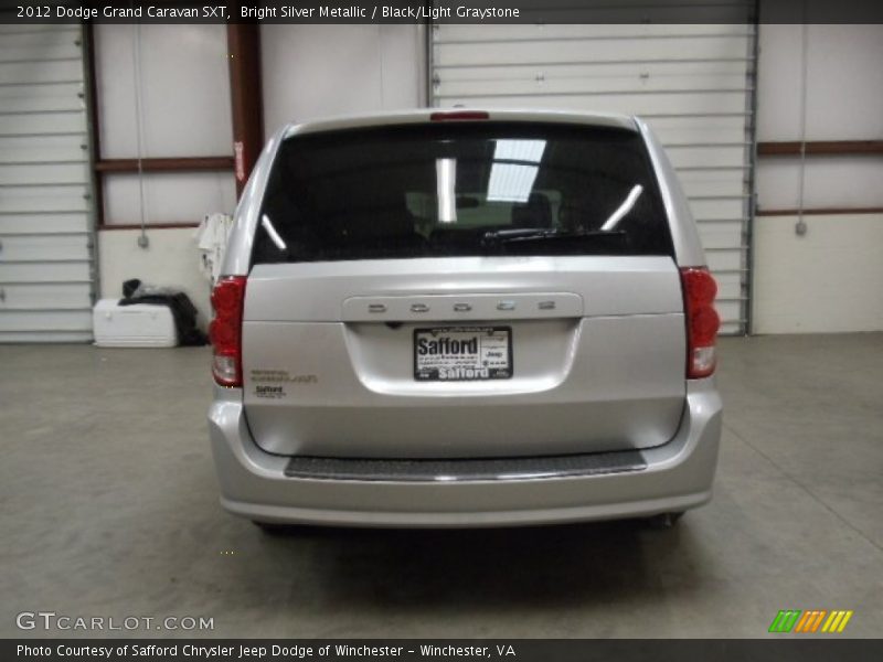 Bright Silver Metallic / Black/Light Graystone 2012 Dodge Grand Caravan SXT
