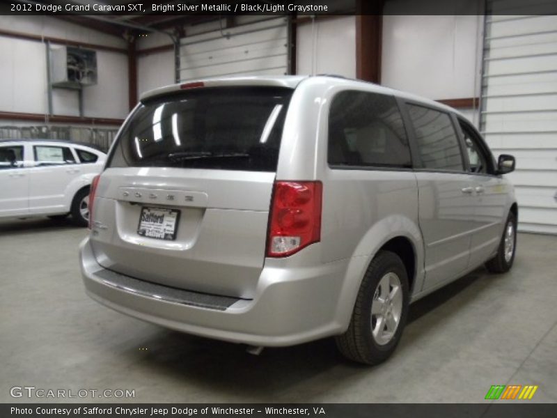 Bright Silver Metallic / Black/Light Graystone 2012 Dodge Grand Caravan SXT