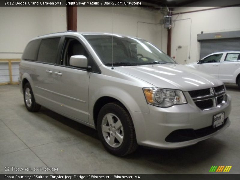 Bright Silver Metallic / Black/Light Graystone 2012 Dodge Grand Caravan SXT