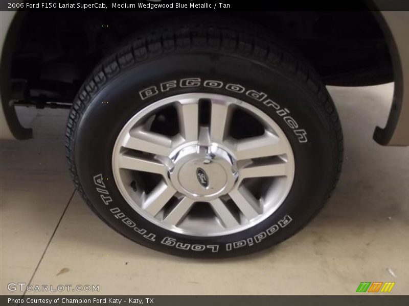 Medium Wedgewood Blue Metallic / Tan 2006 Ford F150 Lariat SuperCab