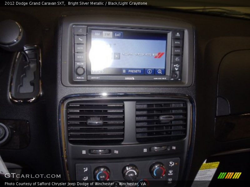 Bright Silver Metallic / Black/Light Graystone 2012 Dodge Grand Caravan SXT