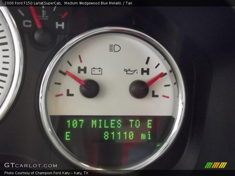 Medium Wedgewood Blue Metallic / Tan 2006 Ford F150 Lariat SuperCab
