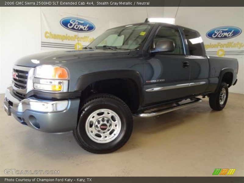 Stealth Gray Metallic / Neutral 2006 GMC Sierra 2500HD SLT Extended Cab 4x4
