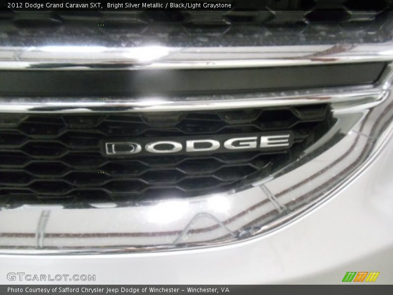 Bright Silver Metallic / Black/Light Graystone 2012 Dodge Grand Caravan SXT