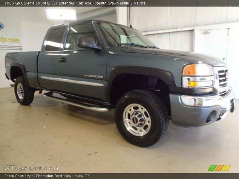 Stealth Gray Metallic / Neutral 2006 GMC Sierra 2500HD SLT Extended Cab 4x4