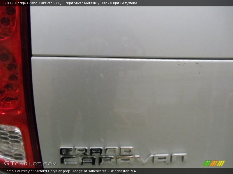 Bright Silver Metallic / Black/Light Graystone 2012 Dodge Grand Caravan SXT
