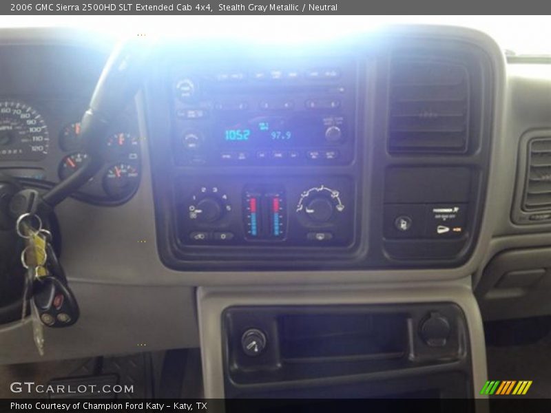 Stealth Gray Metallic / Neutral 2006 GMC Sierra 2500HD SLT Extended Cab 4x4