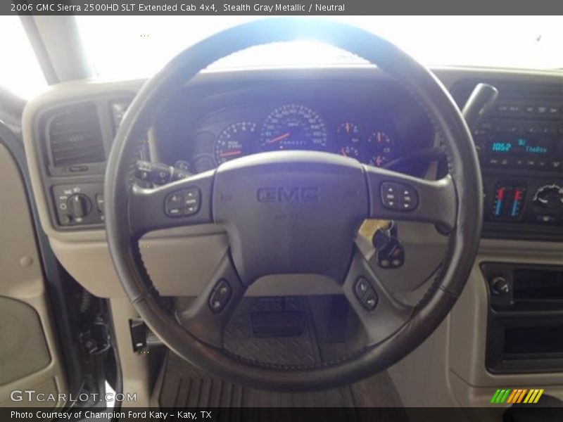 Stealth Gray Metallic / Neutral 2006 GMC Sierra 2500HD SLT Extended Cab 4x4