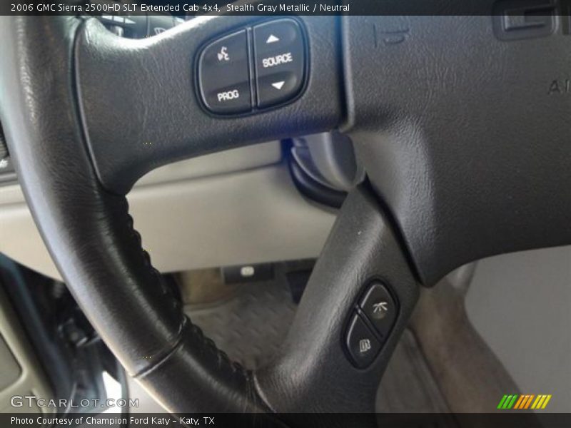 Stealth Gray Metallic / Neutral 2006 GMC Sierra 2500HD SLT Extended Cab 4x4