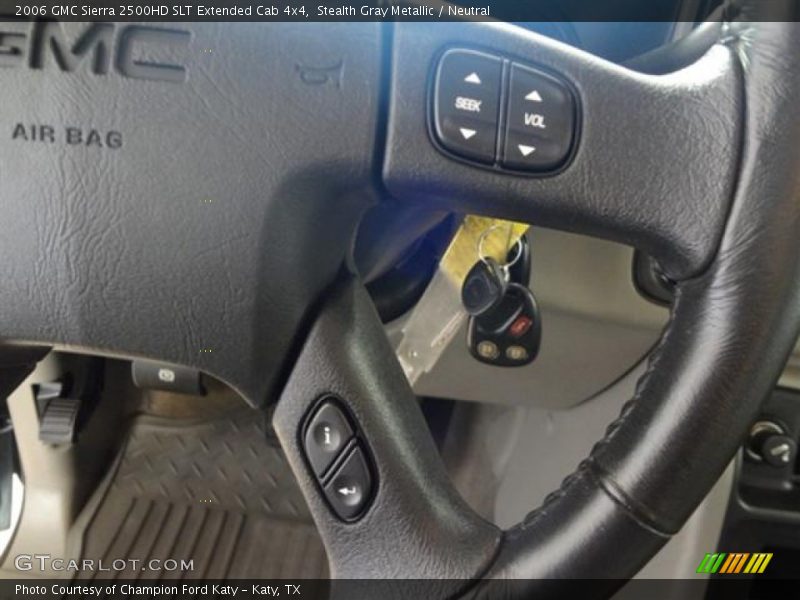 Stealth Gray Metallic / Neutral 2006 GMC Sierra 2500HD SLT Extended Cab 4x4