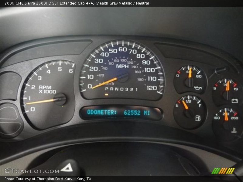 Stealth Gray Metallic / Neutral 2006 GMC Sierra 2500HD SLT Extended Cab 4x4