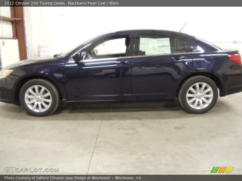 Blackberry Pearl Coat / Black 2012 Chrysler 200 Touring Sedan