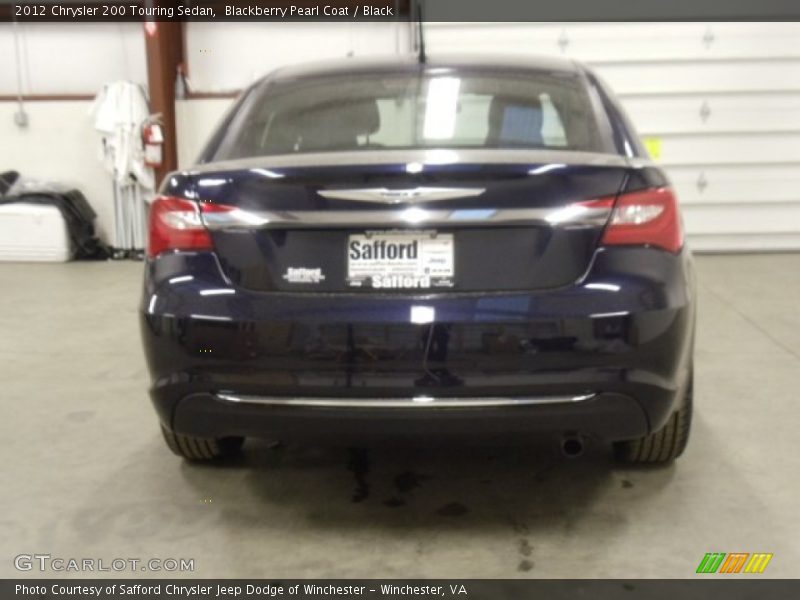 Blackberry Pearl Coat / Black 2012 Chrysler 200 Touring Sedan