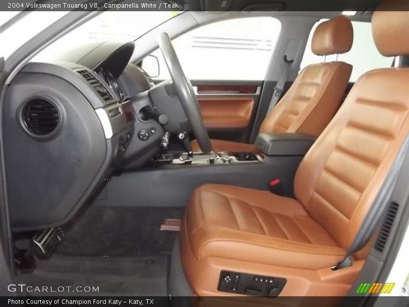Front Seat of 2004 Touareg V8