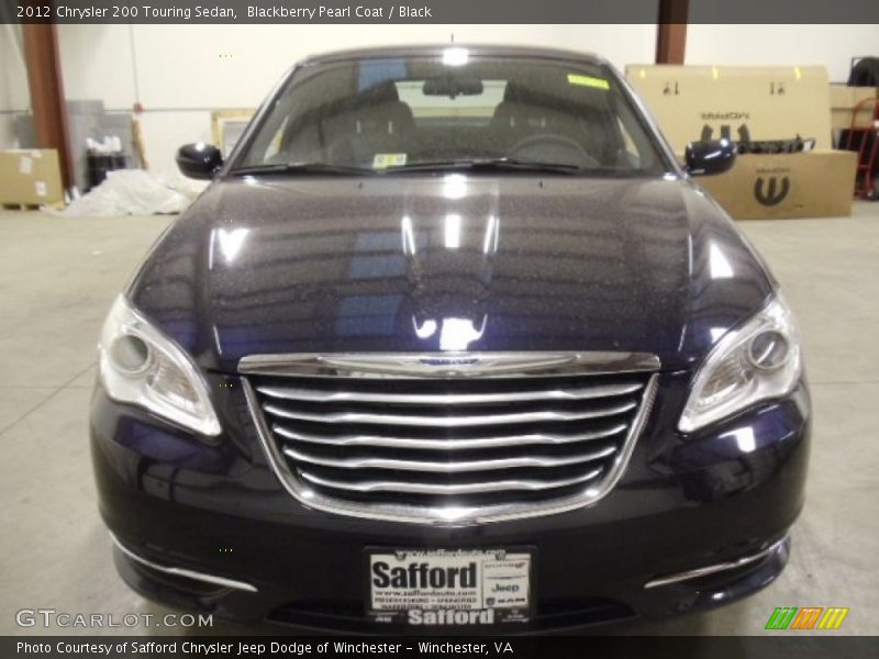Blackberry Pearl Coat / Black 2012 Chrysler 200 Touring Sedan