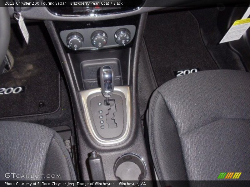 Blackberry Pearl Coat / Black 2012 Chrysler 200 Touring Sedan
