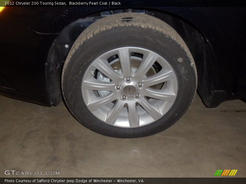 Blackberry Pearl Coat / Black 2012 Chrysler 200 Touring Sedan