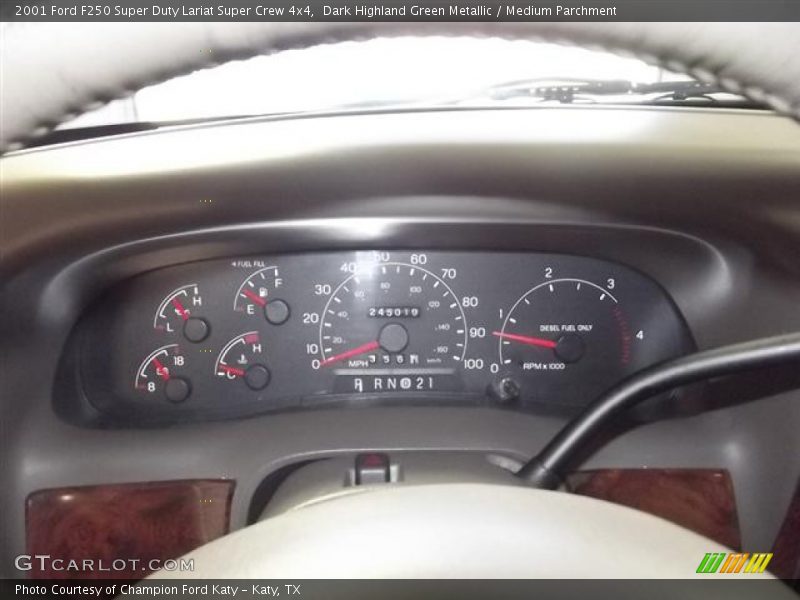  2001 F250 Super Duty Lariat Super Crew 4x4 Lariat Super Crew 4x4 Gauges