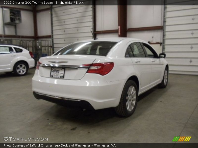 Bright White / Black 2012 Chrysler 200 Touring Sedan