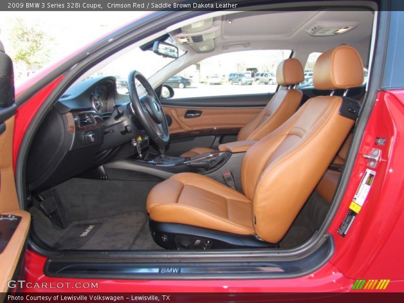  2009 3 Series 328i Coupe Saddle Brown Dakota Leather Interior