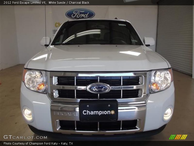 White Suede / Charcoal Black 2012 Ford Escape Limited V6
