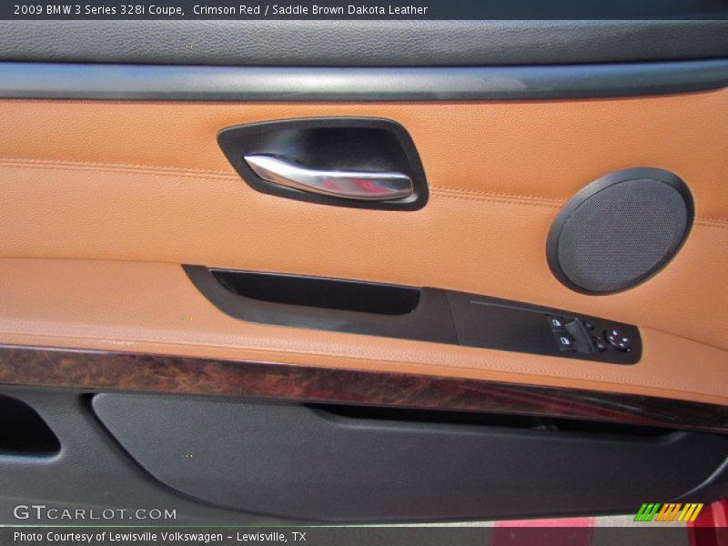 Crimson Red / Saddle Brown Dakota Leather 2009 BMW 3 Series 328i Coupe