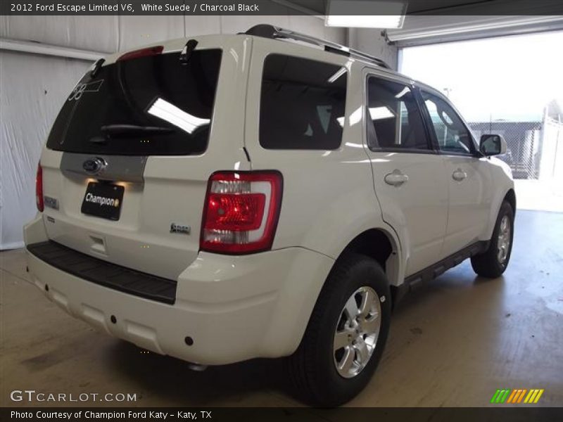 White Suede / Charcoal Black 2012 Ford Escape Limited V6