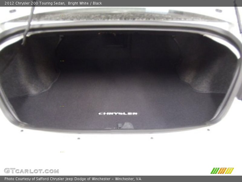 Bright White / Black 2012 Chrysler 200 Touring Sedan