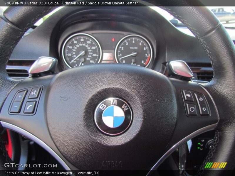 Crimson Red / Saddle Brown Dakota Leather 2009 BMW 3 Series 328i Coupe