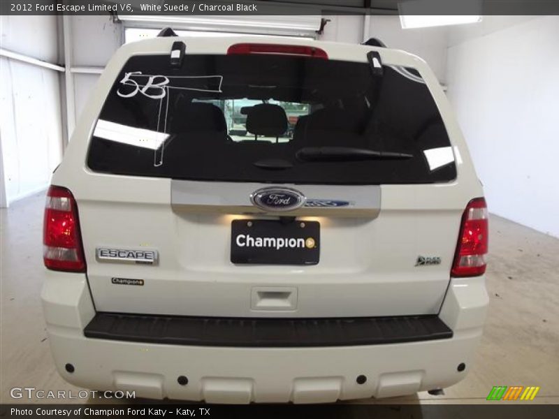 White Suede / Charcoal Black 2012 Ford Escape Limited V6