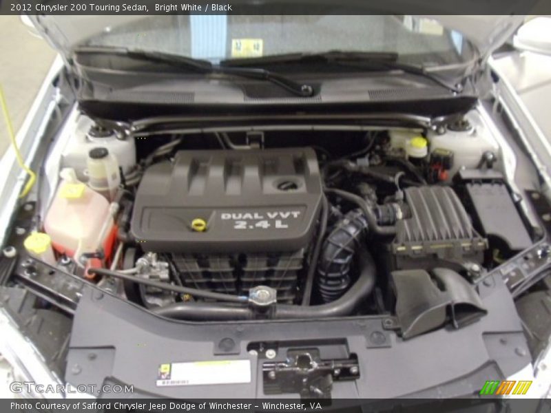 Bright White / Black 2012 Chrysler 200 Touring Sedan