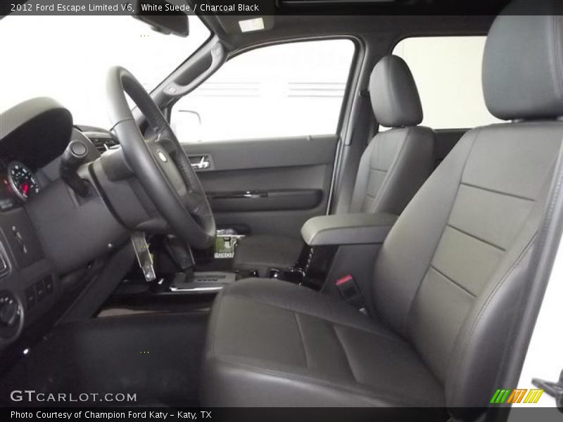 White Suede / Charcoal Black 2012 Ford Escape Limited V6