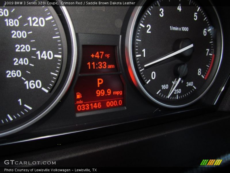 Crimson Red / Saddle Brown Dakota Leather 2009 BMW 3 Series 328i Coupe