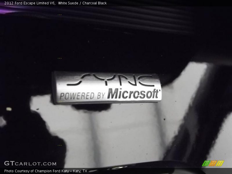 White Suede / Charcoal Black 2012 Ford Escape Limited V6