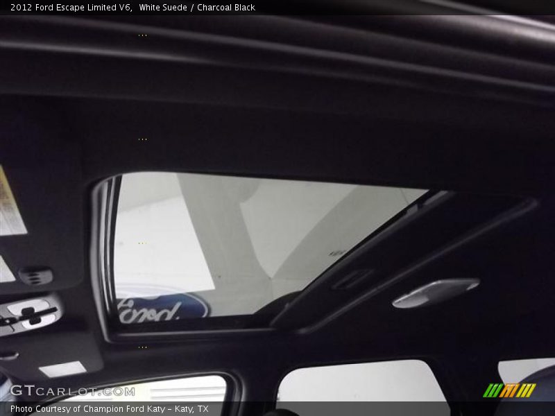 White Suede / Charcoal Black 2012 Ford Escape Limited V6