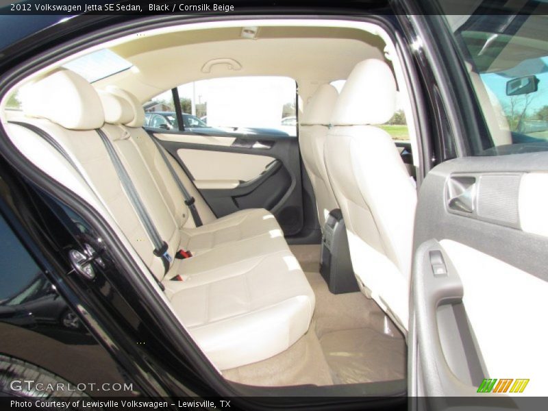Black / Cornsilk Beige 2012 Volkswagen Jetta SE Sedan