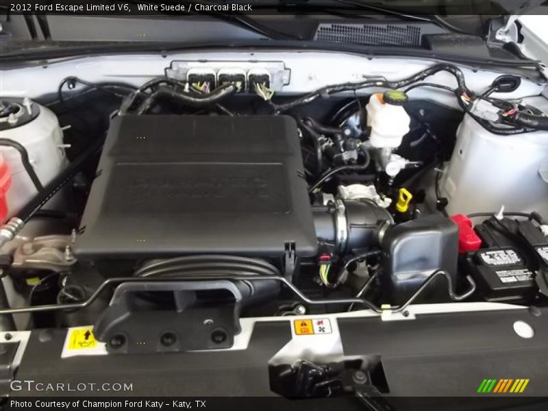 White Suede / Charcoal Black 2012 Ford Escape Limited V6