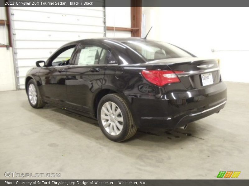 Black / Black 2012 Chrysler 200 Touring Sedan