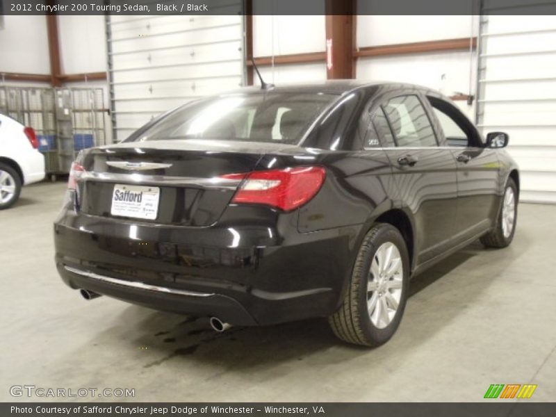 Black / Black 2012 Chrysler 200 Touring Sedan