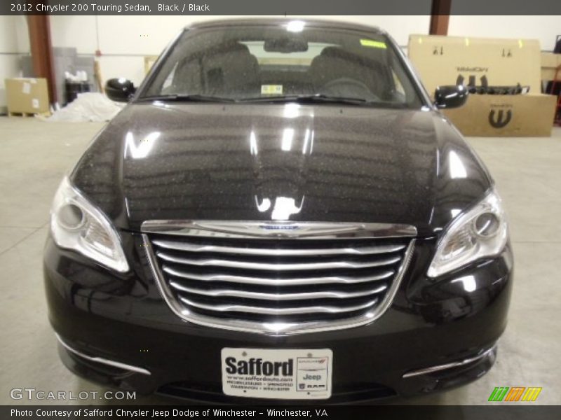 Black / Black 2012 Chrysler 200 Touring Sedan