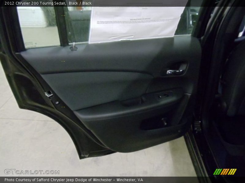 Black / Black 2012 Chrysler 200 Touring Sedan