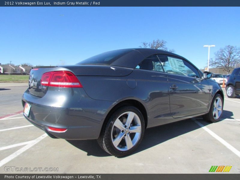 Indium Gray Metallic / Red 2012 Volkswagen Eos Lux