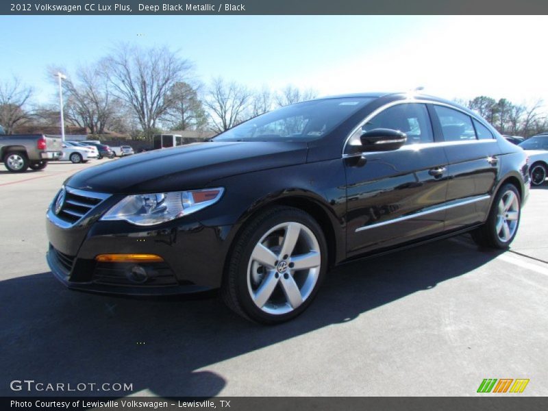 Deep Black Metallic / Black 2012 Volkswagen CC Lux Plus