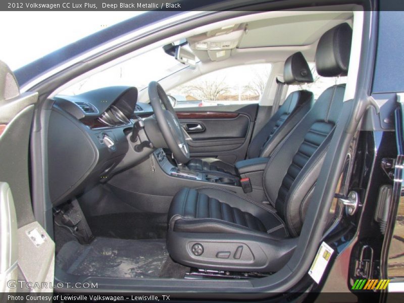 Deep Black Metallic / Black 2012 Volkswagen CC Lux Plus