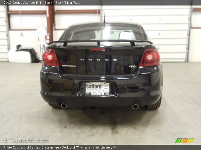 Black / Black/Silver/Red 2012 Dodge Avenger R/T