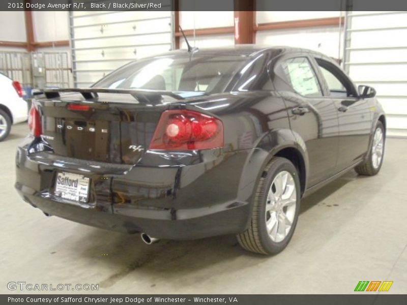 Black / Black/Silver/Red 2012 Dodge Avenger R/T