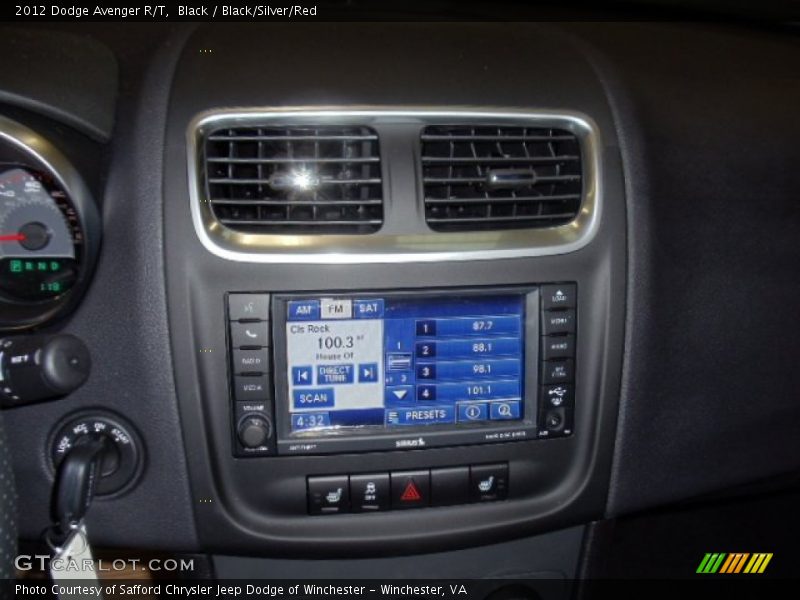 Black / Black/Silver/Red 2012 Dodge Avenger R/T
