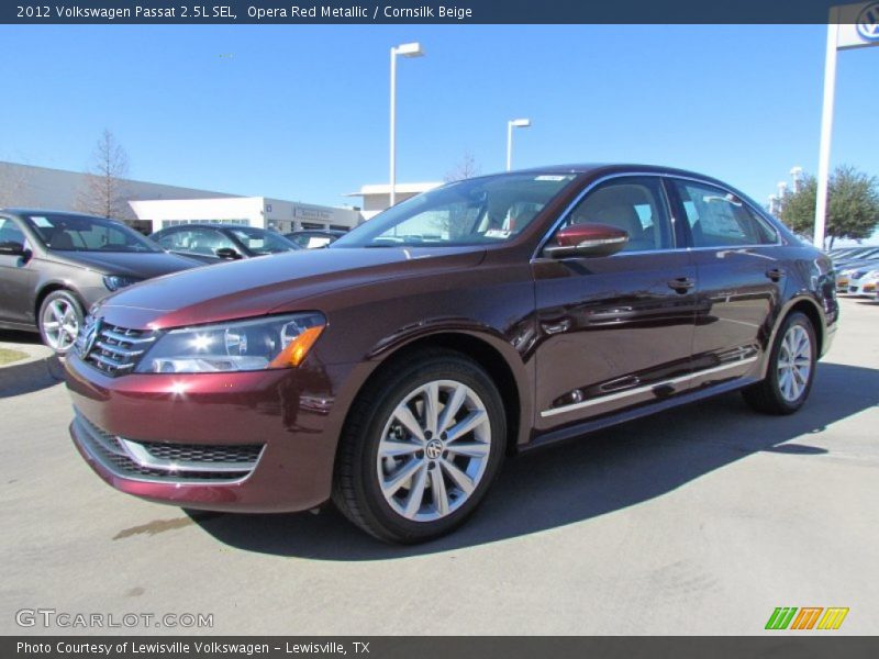 Opera Red Metallic / Cornsilk Beige 2012 Volkswagen Passat 2.5L SEL
