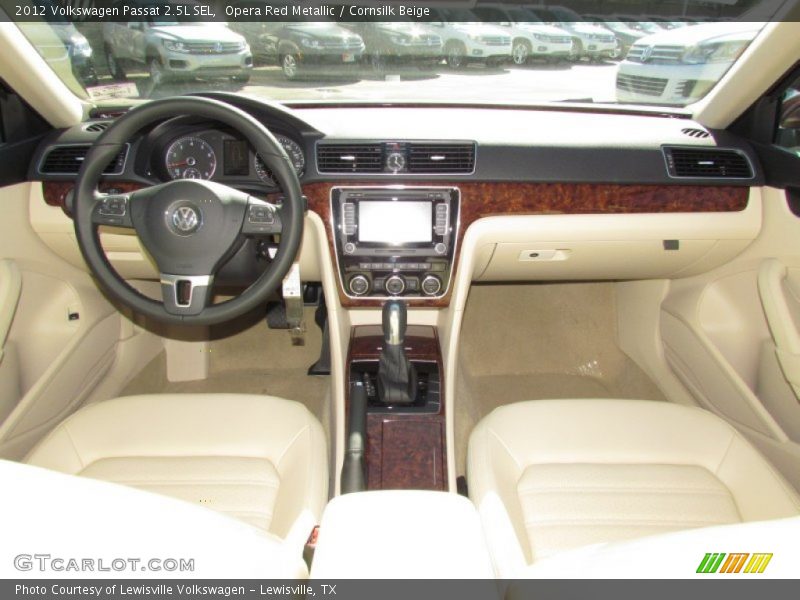 Opera Red Metallic / Cornsilk Beige 2012 Volkswagen Passat 2.5L SEL