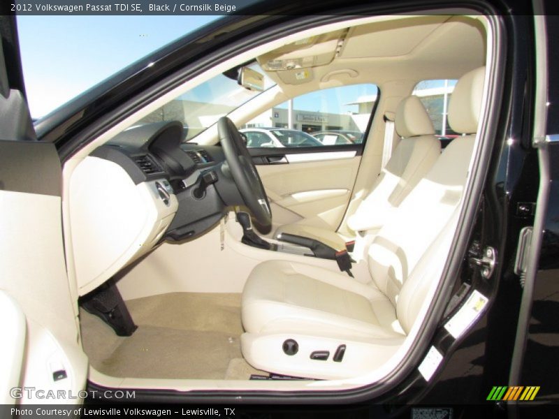 Black / Cornsilk Beige 2012 Volkswagen Passat TDI SE